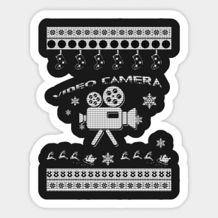 Merry Christmas VIDEO CAMERA Sticker